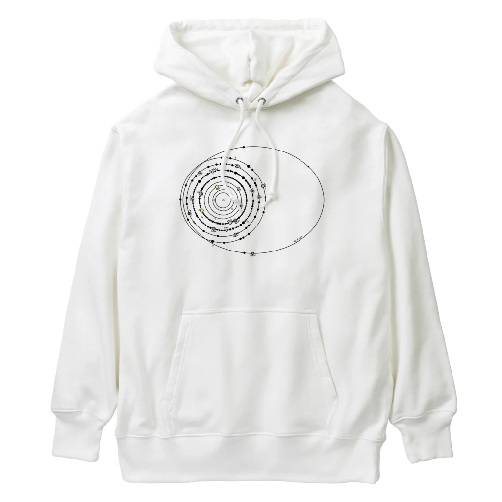 cosmicatiromの太陽系の衛星 Heavyweight Hoodie