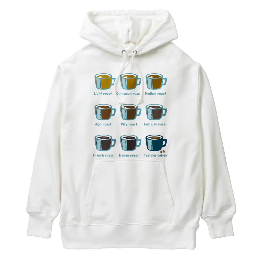 Teal Blue CoffeeのRoasted coffee Heavyweight Hoodie