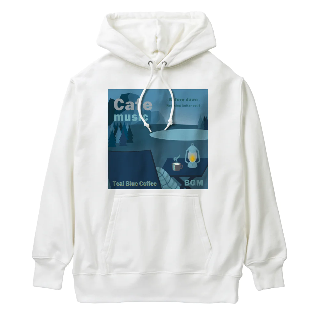 Teal Blue CoffeeのCafe music - Before dawn - Heavyweight Hoodie