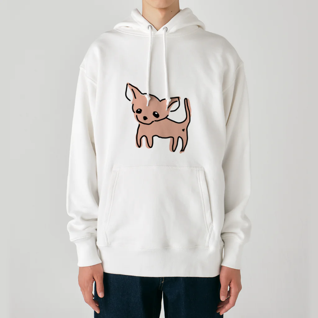 akane_art（茜音工房）のゆるチワワ（オレンジ） Heavyweight Hoodie