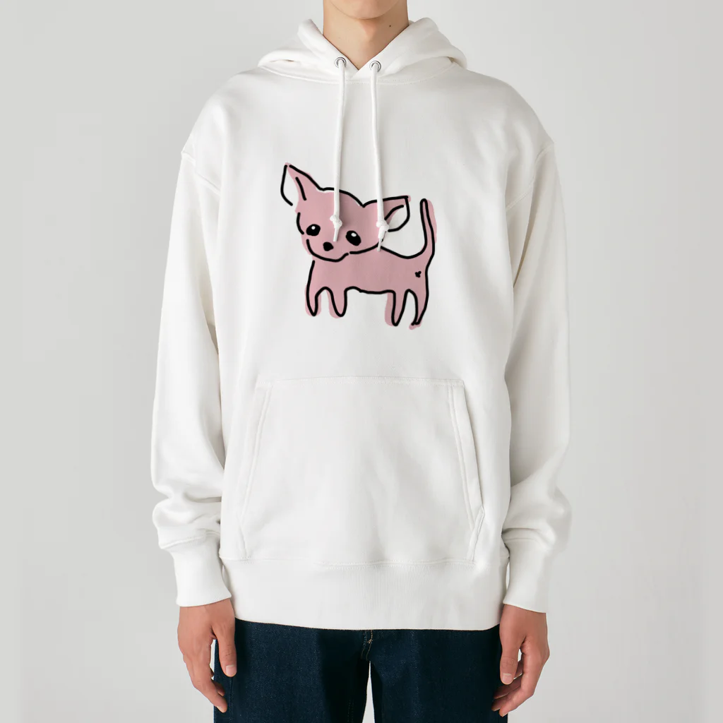 akane_art（茜音工房）のゆるチワワ（ピンク） Heavyweight Hoodie