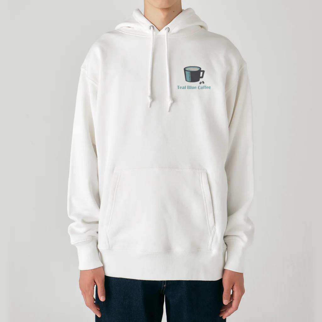 Teal Blue CoffeeのBest of Cafe music Heavyweight Hoodie