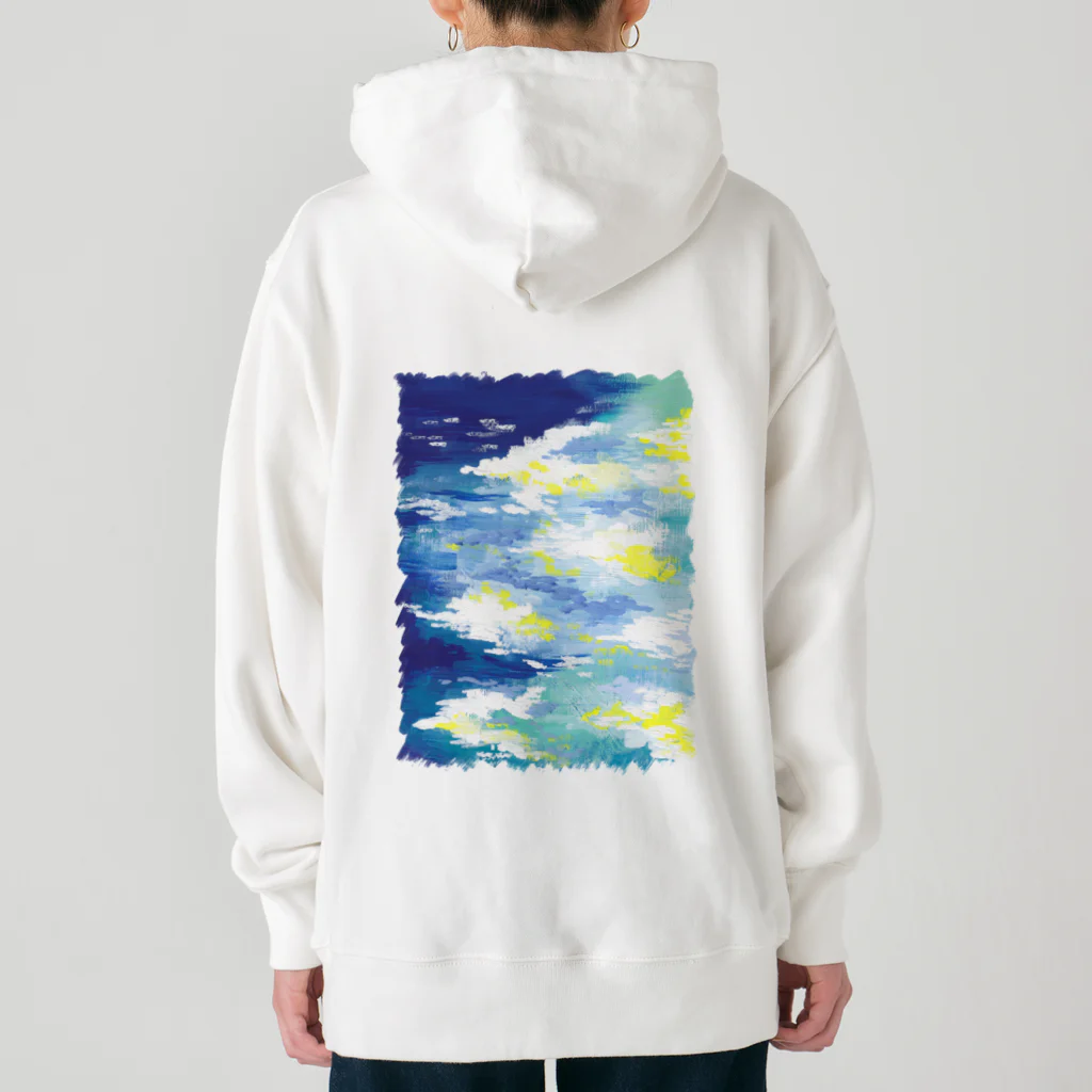 sketchbook shopの青の淵（バックプリント） Heavyweight Hoodie