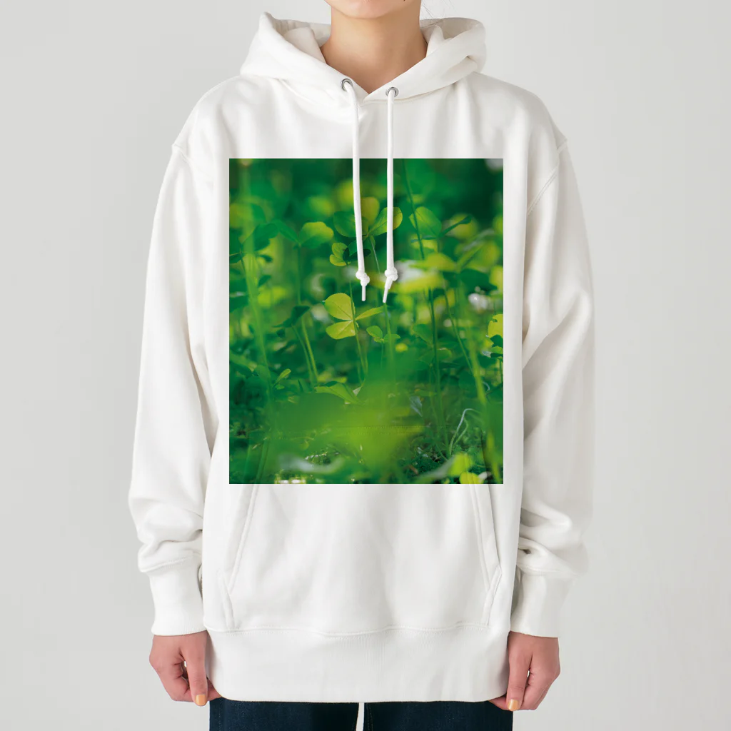 akane_art（茜音工房）の癒しの風景（クローバー） Heavyweight Hoodie