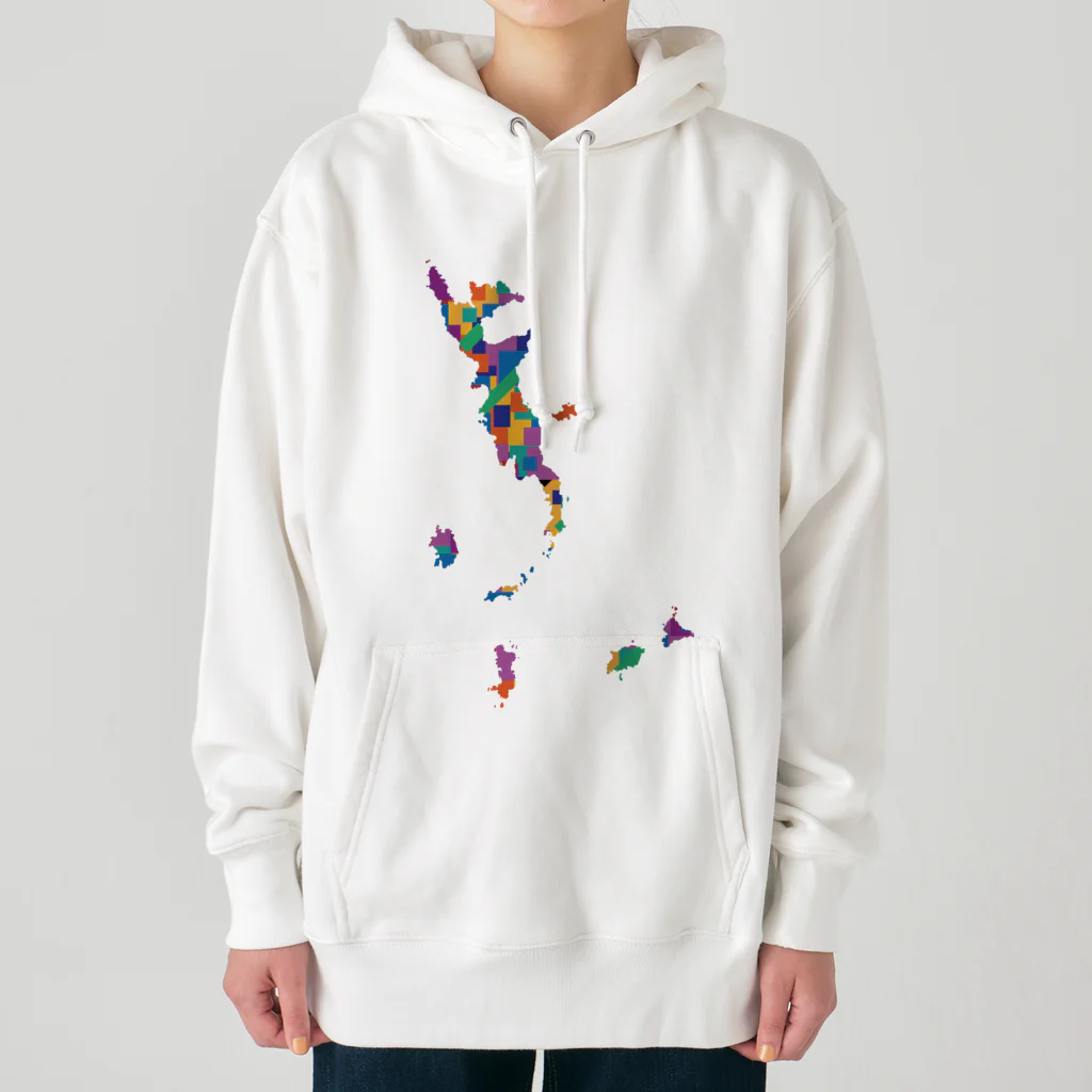 cuuyabowの小笠原諸島-colorful Heavyweight Hoodie