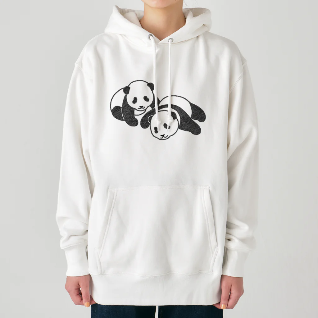 chippokeの双子パンダ Heavyweight Hoodie