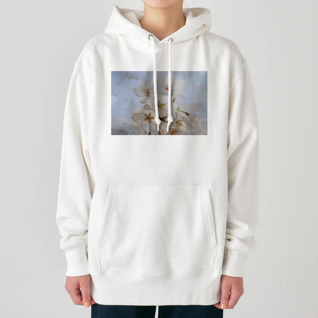 TOMOYA MURAKAMIのSAKURA-Oil Painting- Heavyweight Hoodie