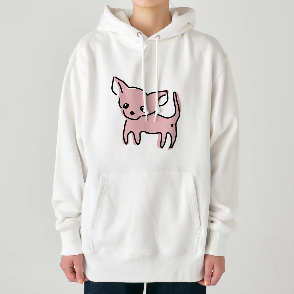 akane_art（茜音工房）のゆるチワワ（ピンク） Heavyweight Hoodie