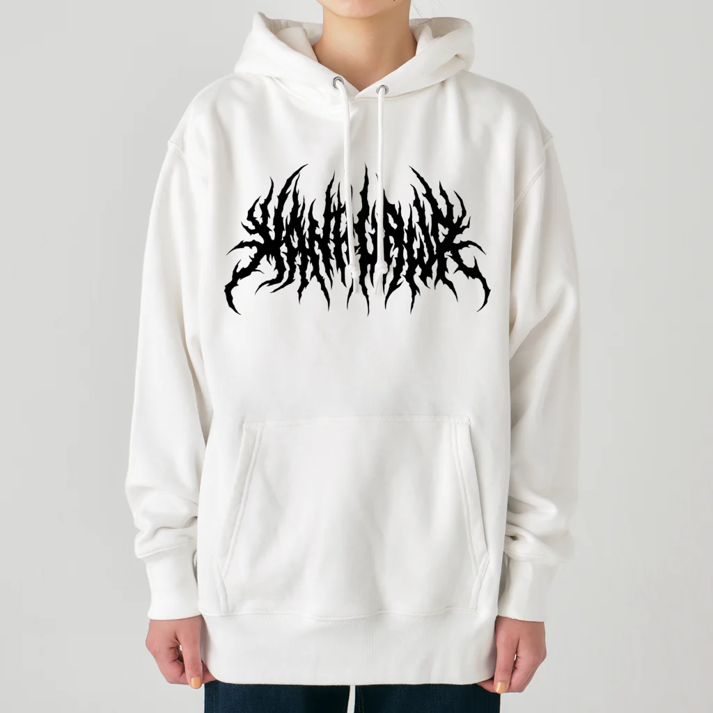 Toshihiro Egawa ArtのDEATH KANAGAWA / 神奈川(黒ロゴ) Heavyweight Hoodie