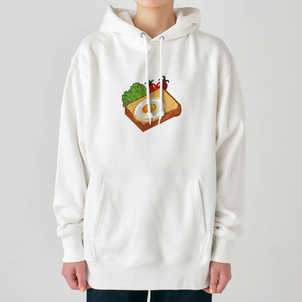 Wonder Bird Forestのピクセル・目玉焼きトースト Heavyweight Hoodie