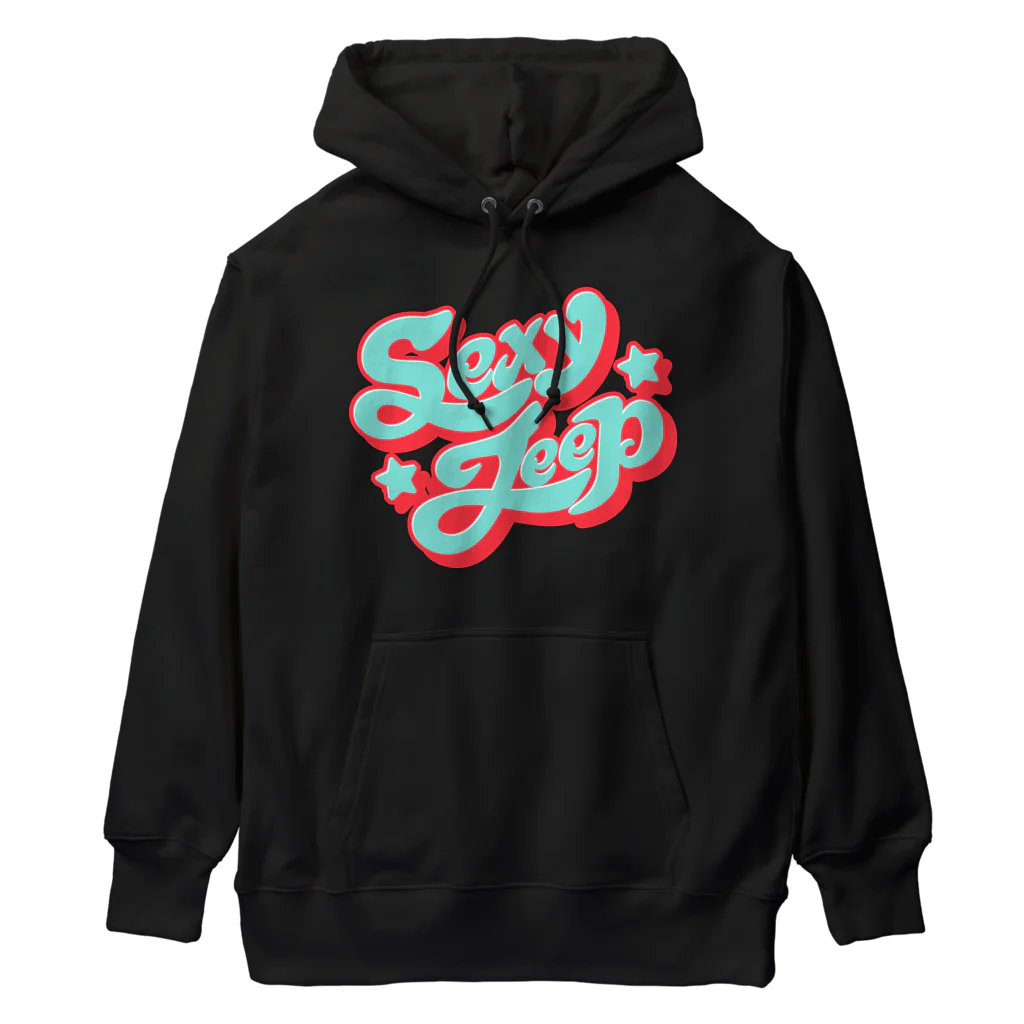 SexyJeepのセクシージープWスター　ブルー Heavyweight Hoodie