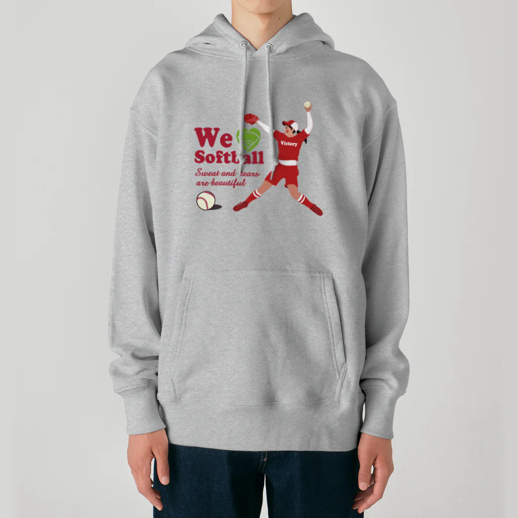 キッズモード某のwe love Softball Victory Heavyweight Hoodie