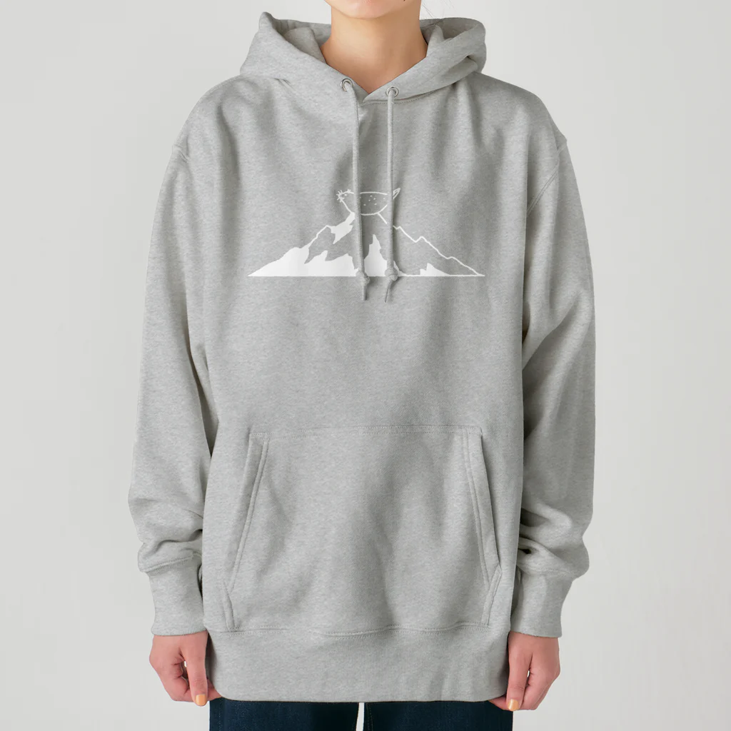 ぴすぴすのマウンテンアザラシ ホワイト Heavyweight Hoodie