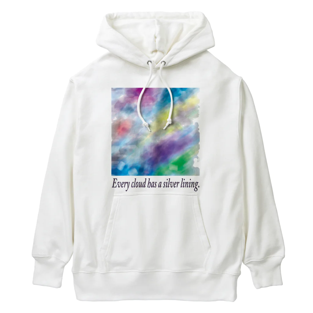 夜の闇に、色の魔法をかけながら。のEvery cloud has a silver lining. Heavyweight Hoodie