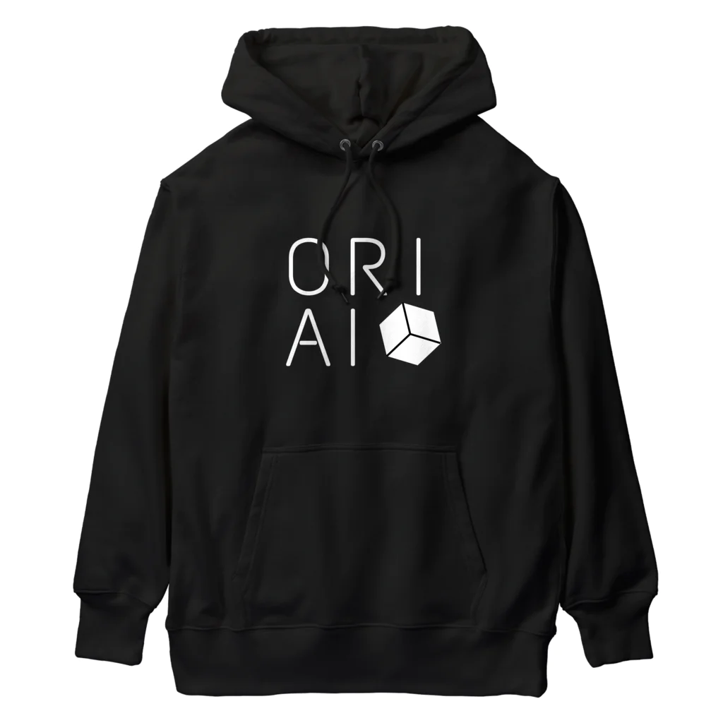 御中レコード株式会社のORIAI白ロゴ Heavyweight Hoodie