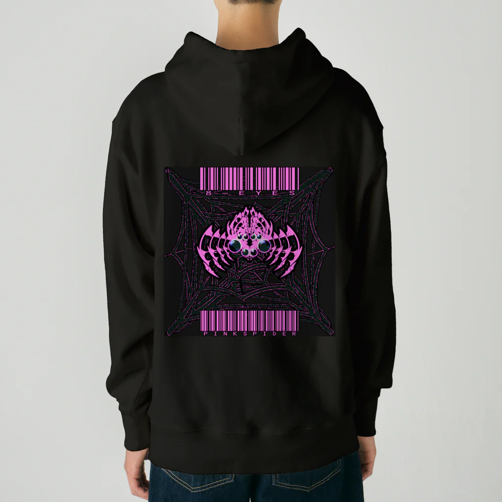 Ａ’ｚｗｏｒｋＳの8-EYES PINKSPIDER BLK Heavyweight Hoodie