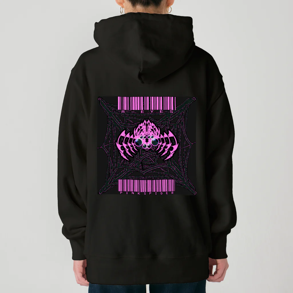 Ａ’ｚｗｏｒｋＳの8-EYES PINKSPIDER BLK Heavyweight Hoodie