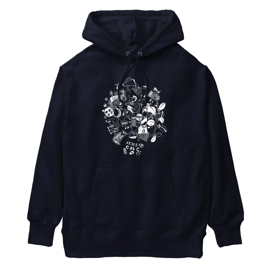 hilo tomula トムラ ヒロのMade Of CMC White Heavyweight Hoodie