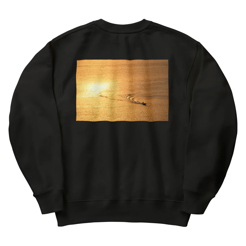 小佐々塾の黄金色の海 Heavyweight Crew Neck Sweatshirt