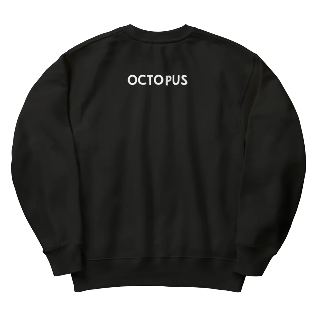 P≠Mの【曲線シリーズ_04】OCTOPUS_黒 Heavyweight Crew Neck Sweatshirt