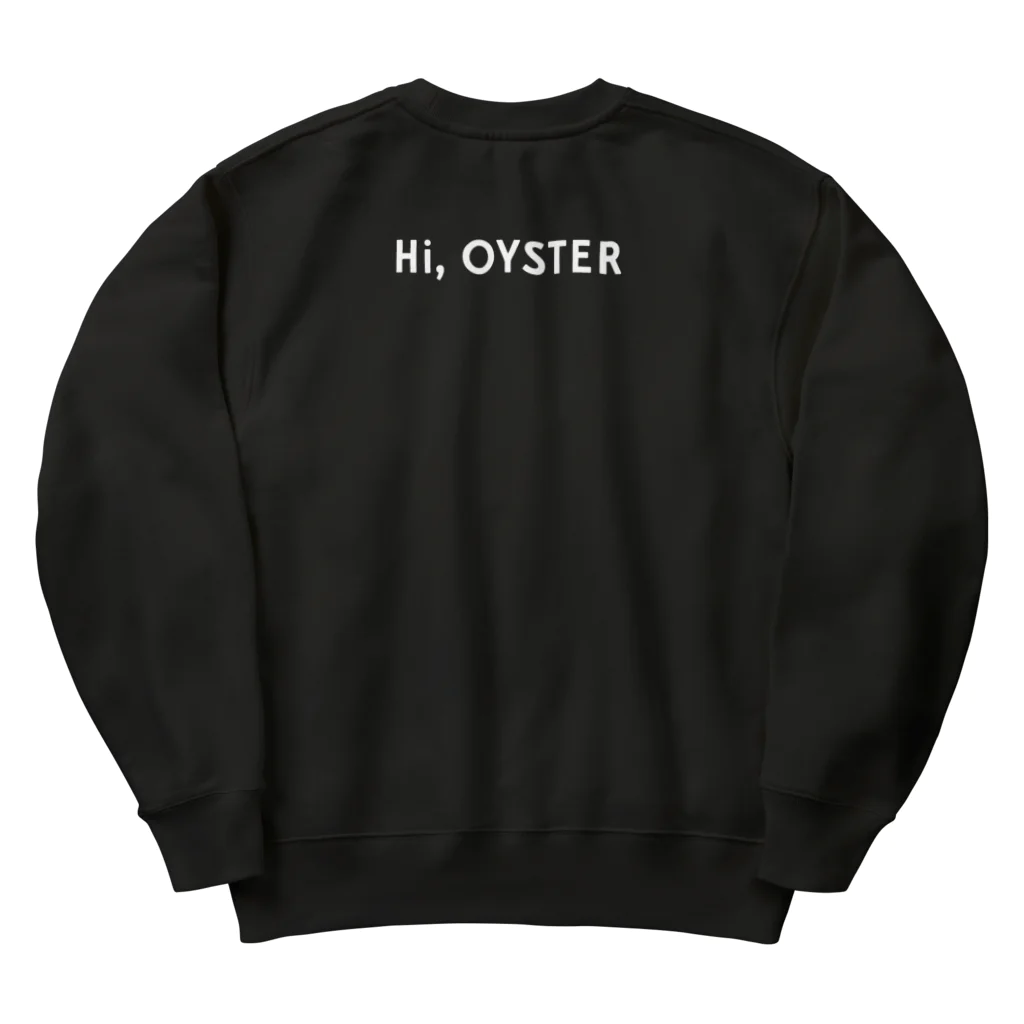 P≠Mの【曲線シリーズ_03】Hi, OYSTER_黒 Heavyweight Crew Neck Sweatshirt