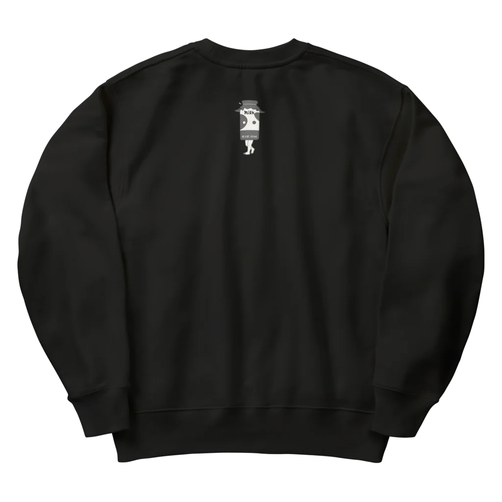 dougaseiseitokoroの足の生えた牛乳瓶 Heavyweight Crew Neck Sweatshirt