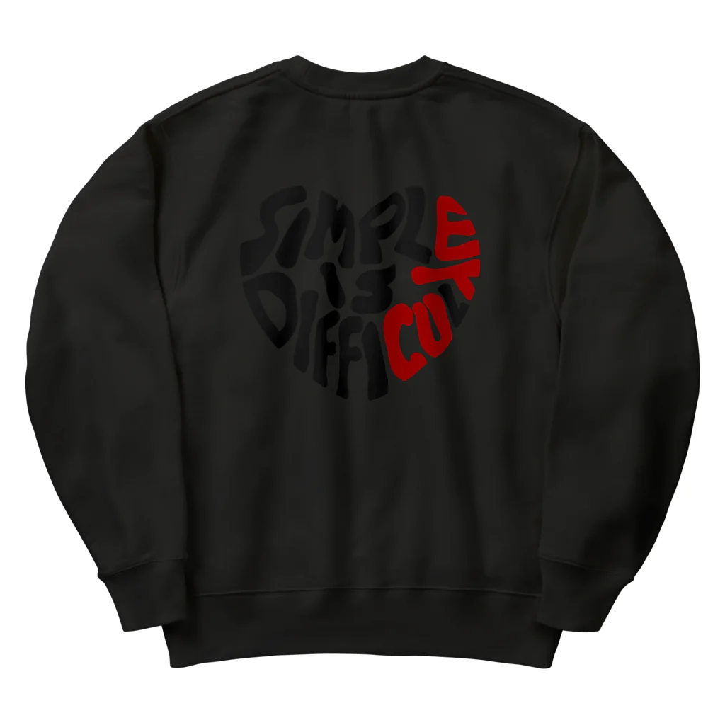 s.i.d.のs.i.d.  かわいいハートロゴ Heavyweight Crew Neck Sweatshirt