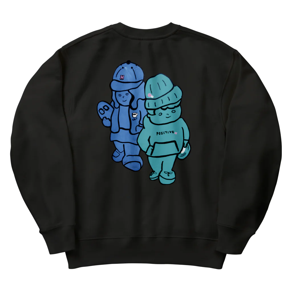 trackmakerのシティボーイくんとシティガールちゃん Heavyweight Crew Neck Sweatshirt