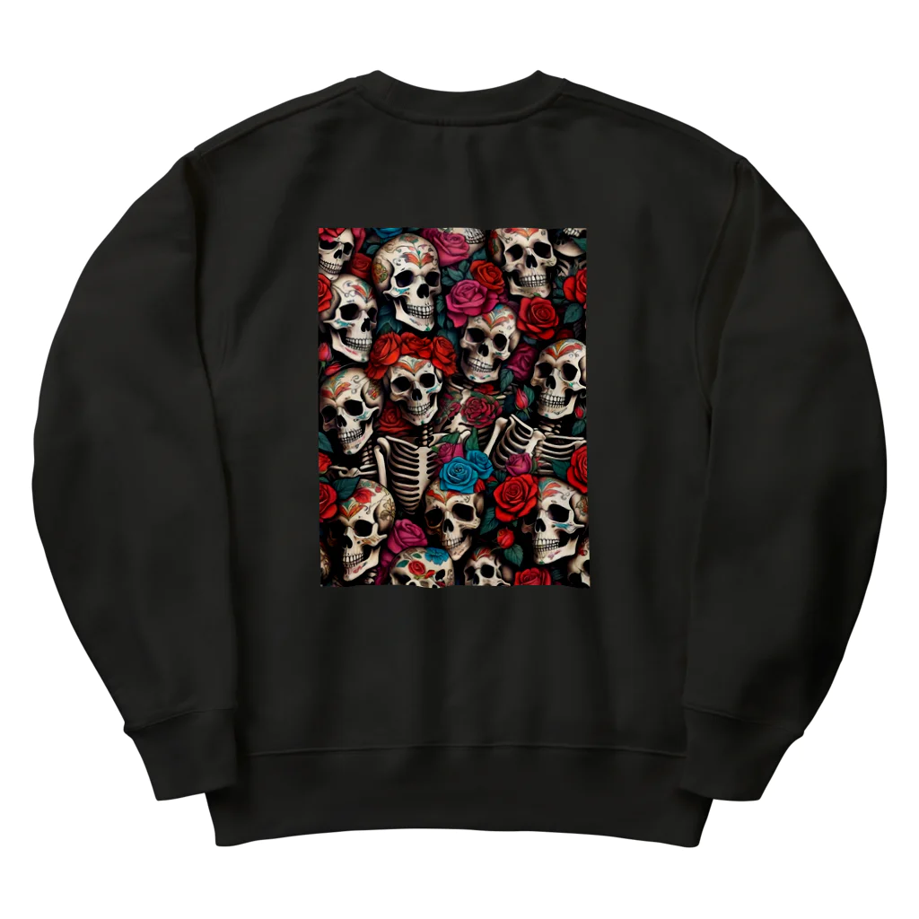 Skull sectionのドクロとばら Heavyweight Crew Neck Sweatshirt