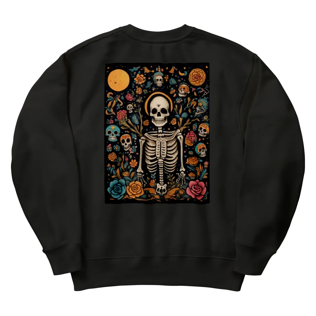 Skull sectionの月とドクロ Heavyweight Crew Neck Sweatshirt