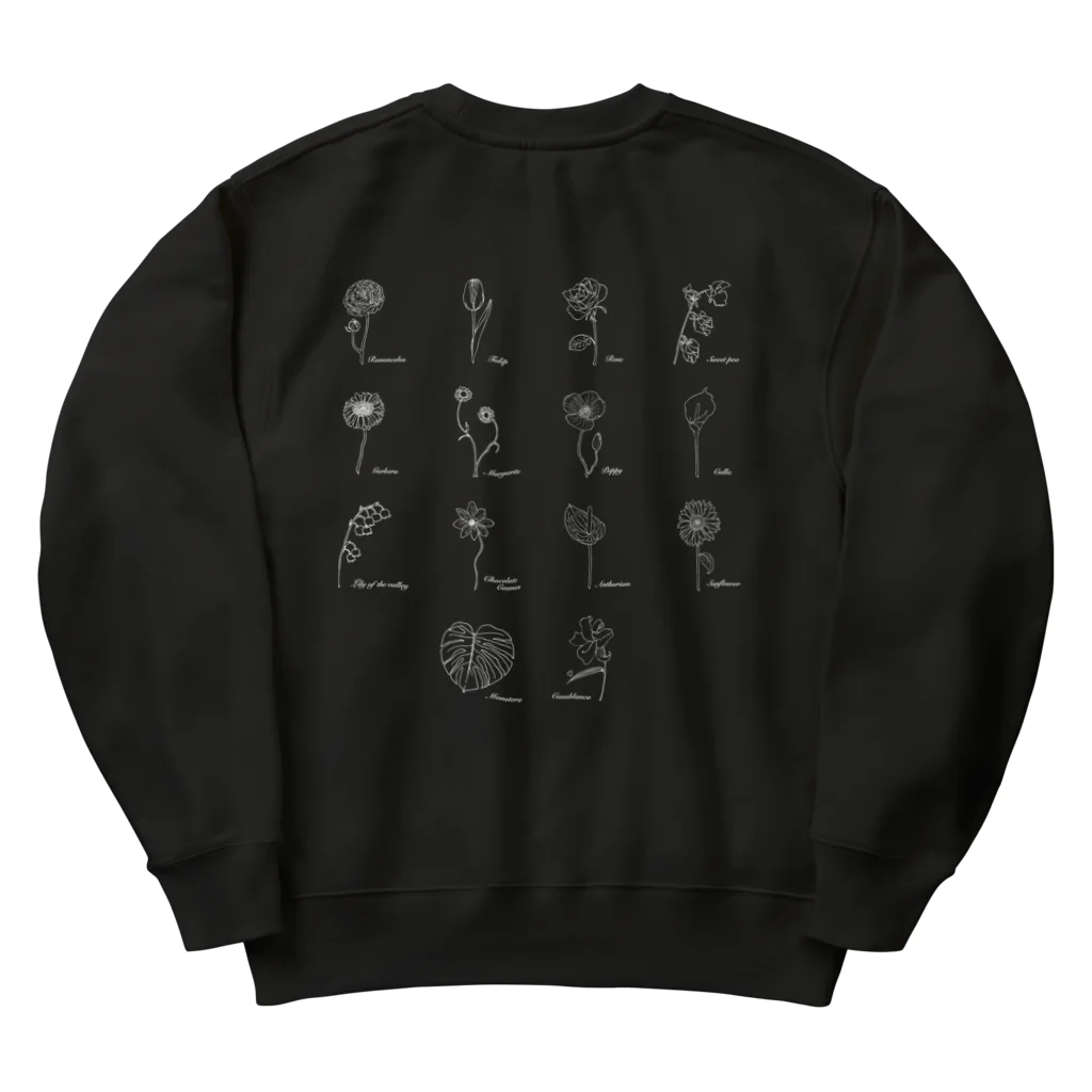 KOTONEのFlower sweat Heavyweight Crew Neck Sweatshirt