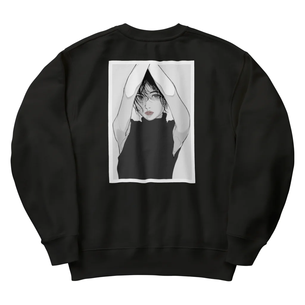 PUPPET FACEのPORTRAIT_02 Heavyweight Crew Neck Sweatshirt