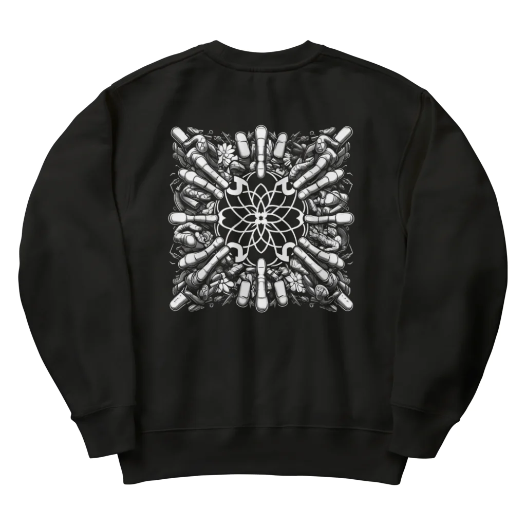 one-eight craft-work'sのLOVE＆HOPE  【曼荼羅】 Heavyweight Crew Neck Sweatshirt