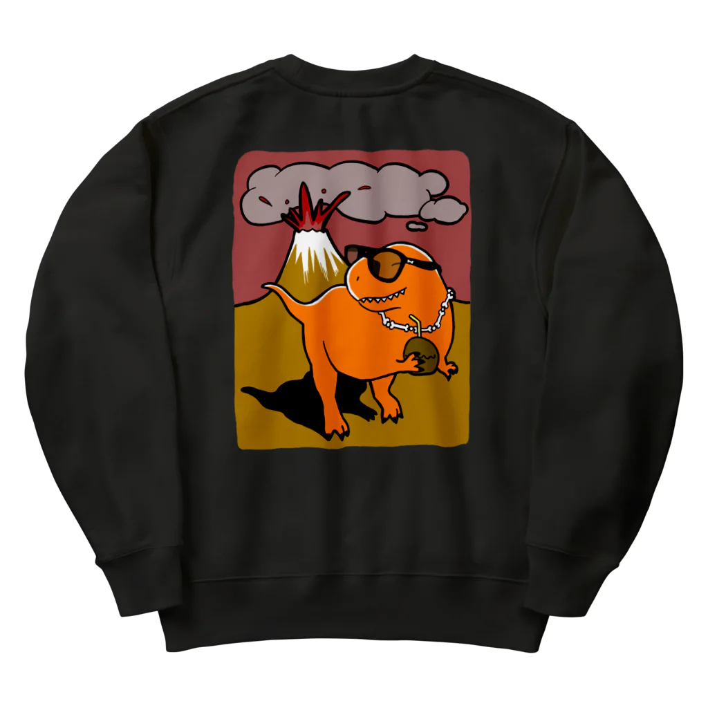 DinogaSuki -恐竜のこども服-のパリピティラノ Heavyweight Crew Neck Sweatshirt