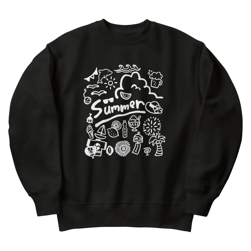 Andiamoの夏コレ（白） Heavyweight Crew Neck Sweatshirt