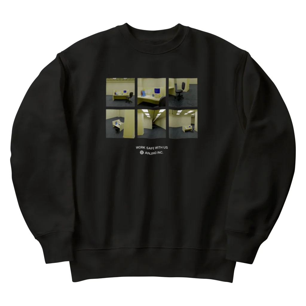 akupunyagaramのANJING INC. MERCH  Heavyweight Crew Neck Sweatshirt