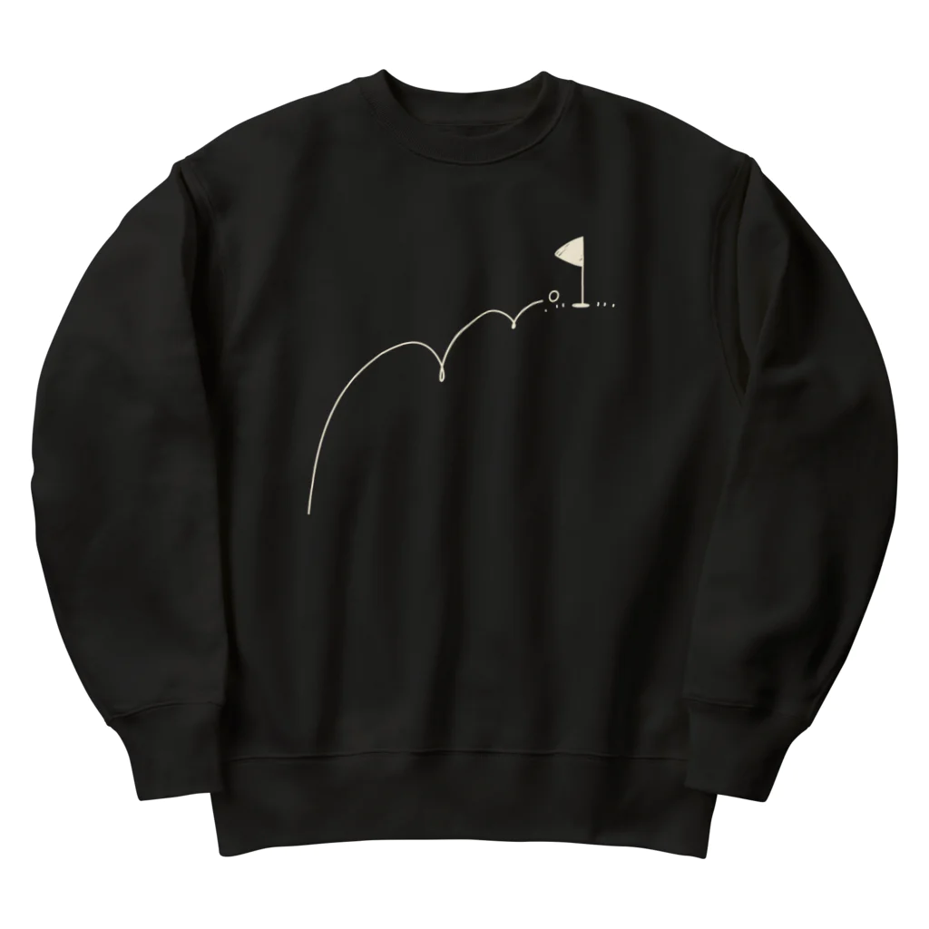 イラスト MONYAAT のホールインワン　ゴルフTシャツ Heavyweight Crew Neck Sweatshirt