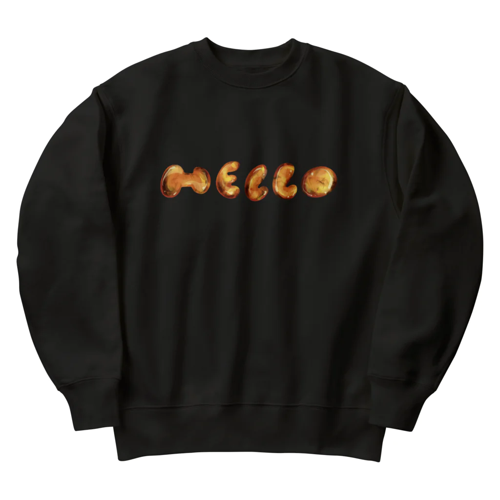 TOMOS martのHELLO琥珀 Heavyweight Crew Neck Sweatshirt