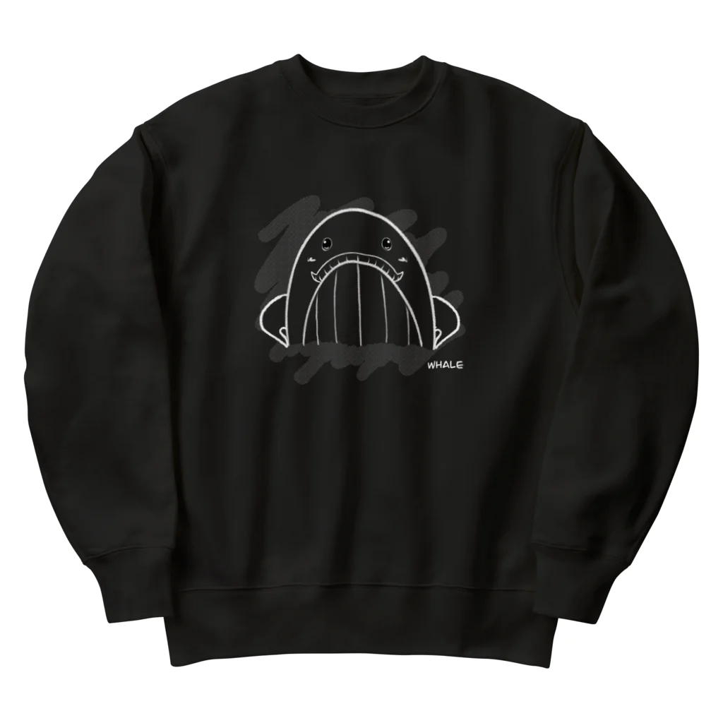 千/sen/센のクジラくん Heavyweight Crew Neck Sweatshirt