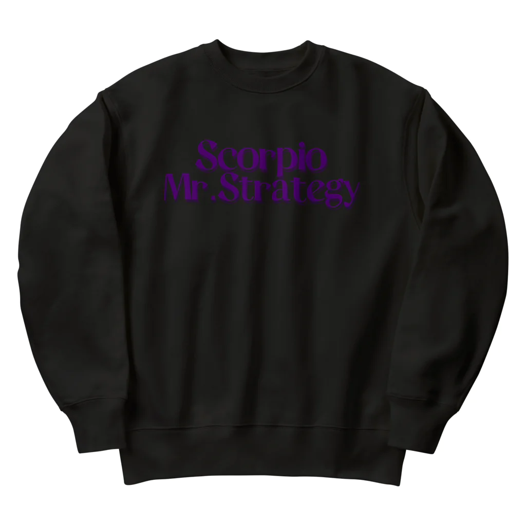 宇宙の真理ナビゲーターSunsCrystal's Shopの【蠍座】Mr.Strategy (ミスター戦略さん) Heavyweight Crew Neck Sweatshirt