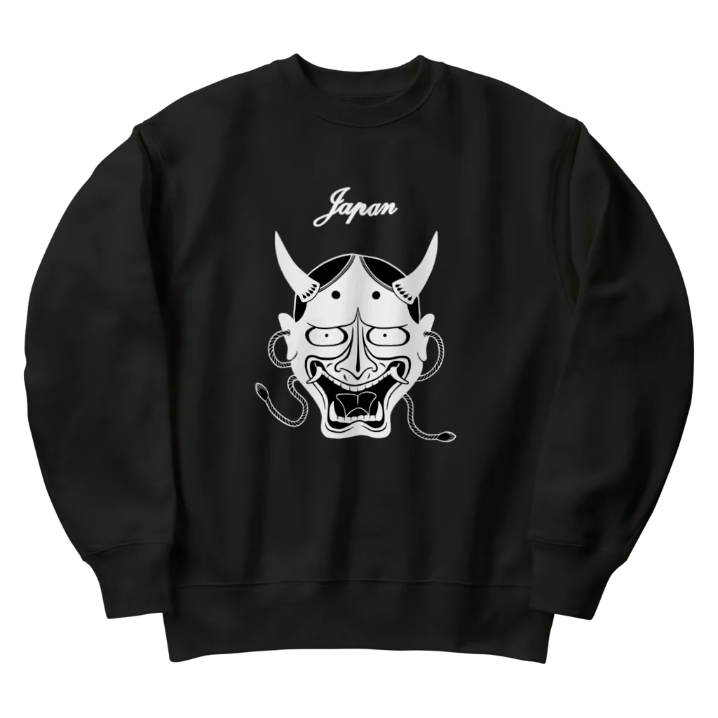 リュウラクドウの般若（スカジャン風） Heavyweight Crew Neck Sweatshirt