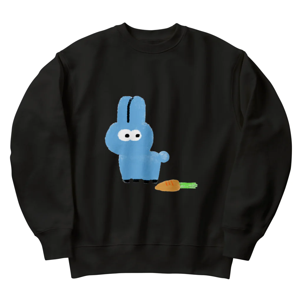 bobapersonのニンジン バーサス ウサギ Heavyweight Crew Neck Sweatshirt