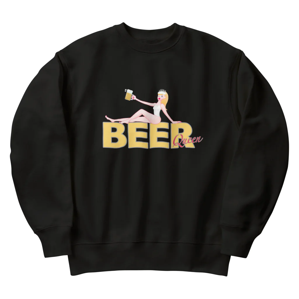 ミクフク屋さんのBEER queen Heavyweight Crew Neck Sweatshirt