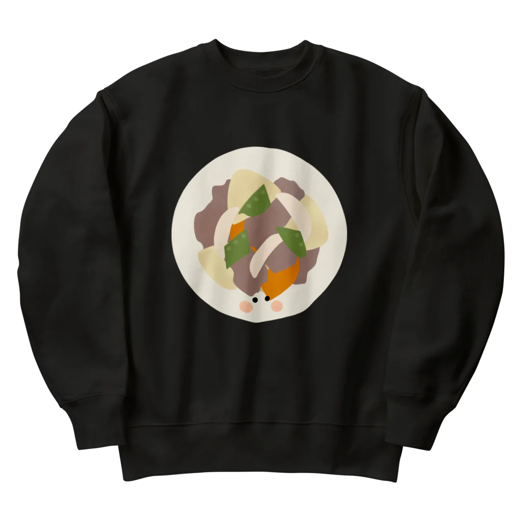 cotton-berry-pancakeの肉じゃがちゃん Heavyweight Crew Neck Sweatshirt