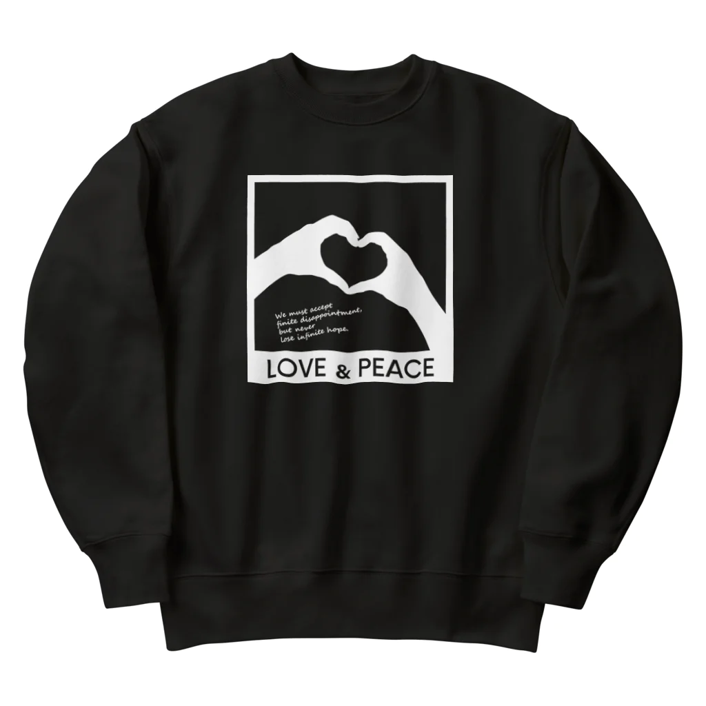 アージーのLOVE and PEACE Heavyweight Crew Neck Sweatshirt