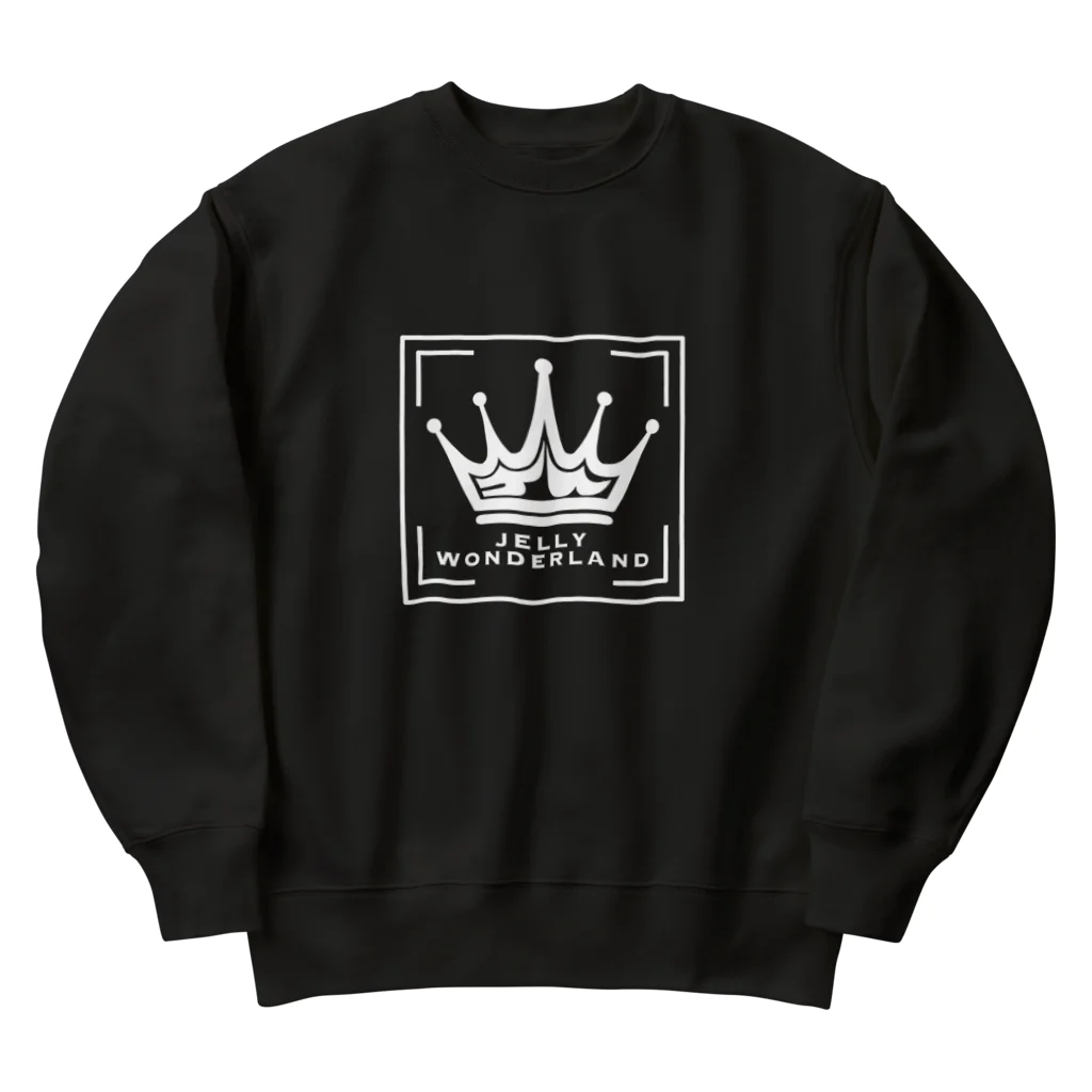 【公式】JELLY WONDERLAND【ショップ】のロゴ【ホワイト】 Heavyweight Crew Neck Sweatshirt