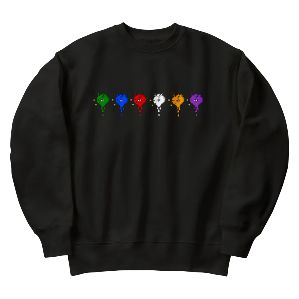 seallyのpeace hearts Heavyweight Crew Neck Sweatshirt