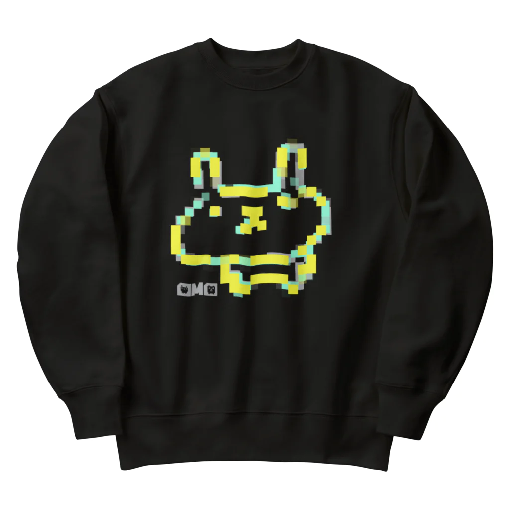 オモシロオカシクのうさろけモザイク3 Heavyweight Crew Neck Sweatshirt