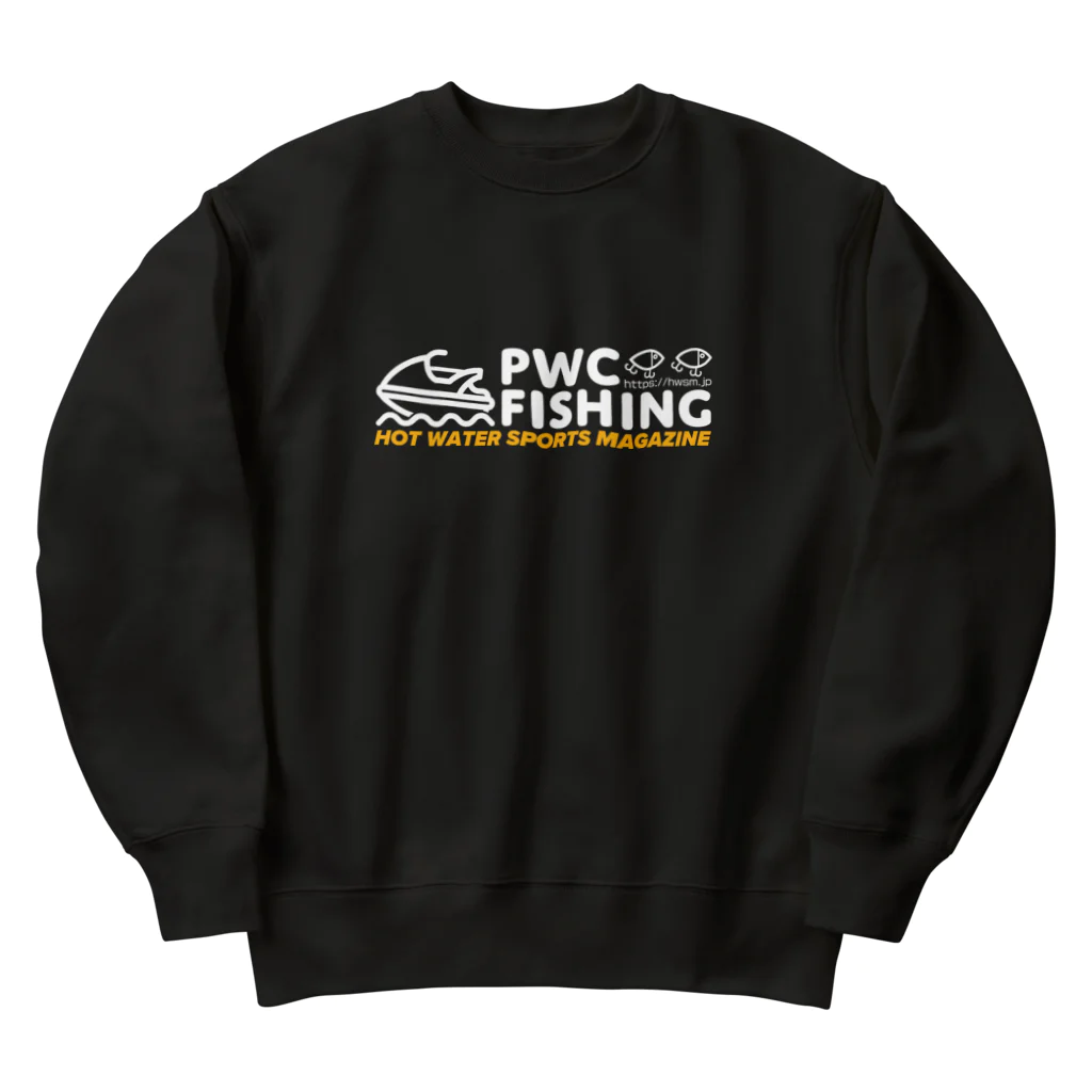 PWC FISHINGフォトコンテストのPWC FISHING（白色ロゴ） ヘビーウェイトスウェット