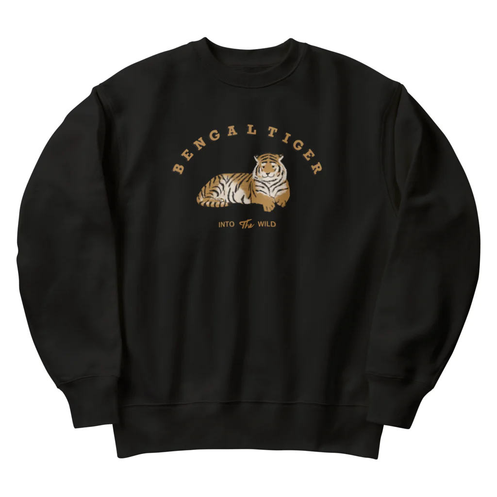 kiki25の穏やかなベンガルトラ Heavyweight Crew Neck Sweatshirt